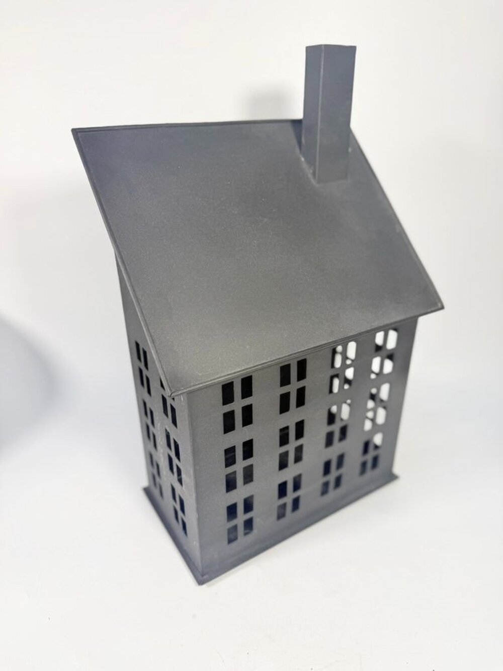 Candle Holder Luminary Metal Primitive House Vintage Colonial Zinc Metal Porch T - Picture 6 of 16